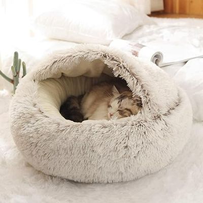 Coussin pour Chat Doux Repos Brun