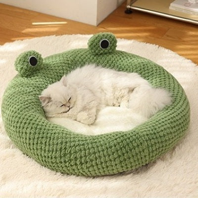 Coussin pour chat Douillet FROGGYCAT™ Douceur Câline Détente Paisible Sommeil Réparateur