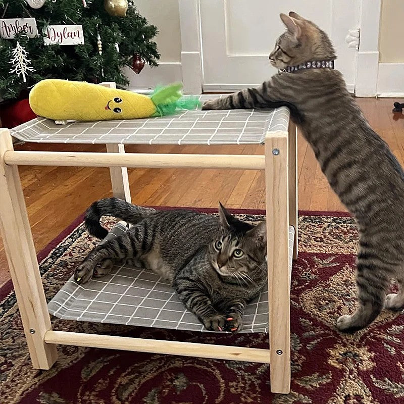 Hamac Chat 2 Étages Parfait Dormir Jouer Observer