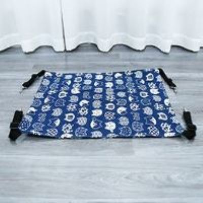 Hamac Chat Réversible Motif Chat Bleu