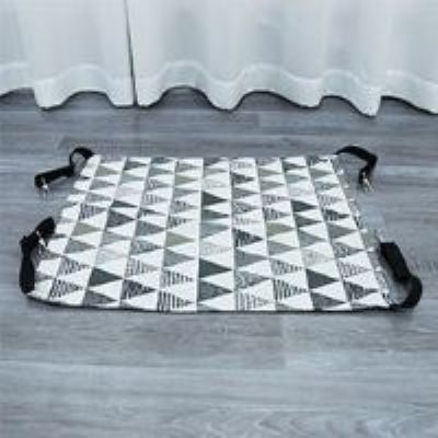 Hamac Chat Réversible Motif Triangle Gris