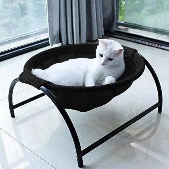 Hamac chat Respirant sur Patte Noir