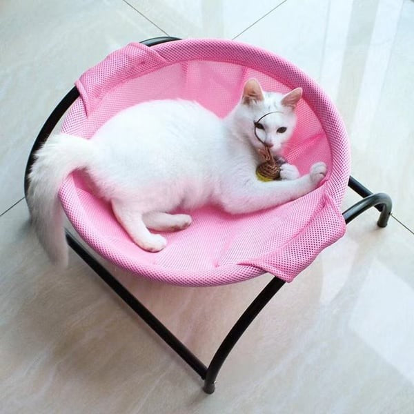 Hamac chat Respirant sur Patte Rose