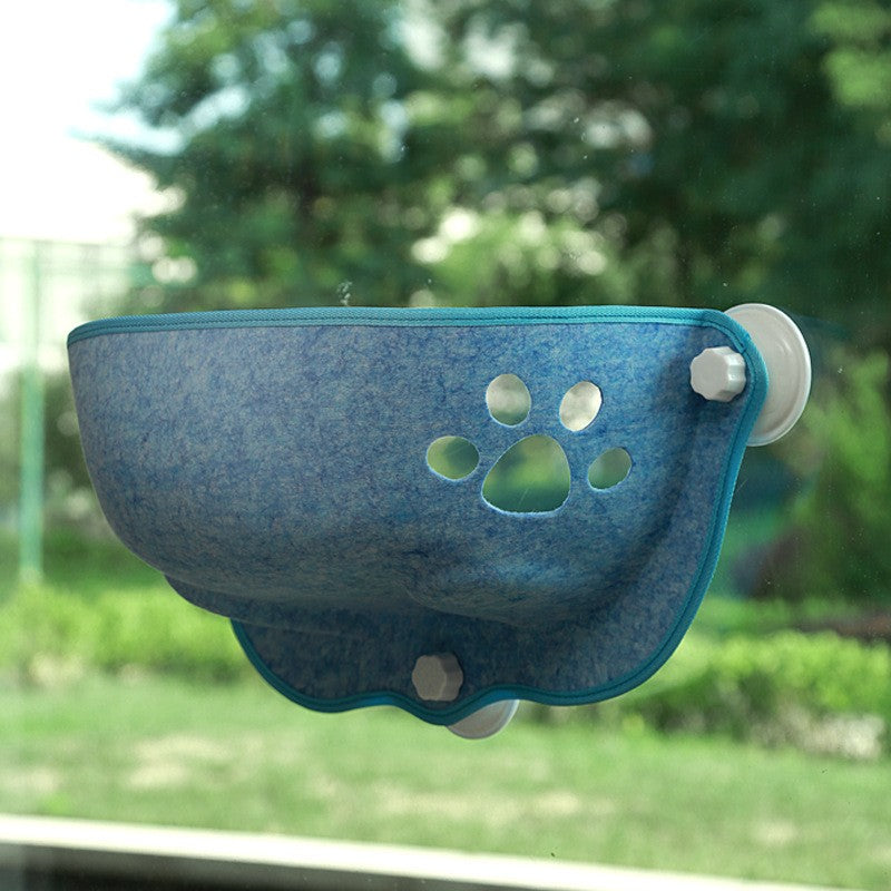 Hamac chat fenĂȘtre Cocon Douillet Bleu