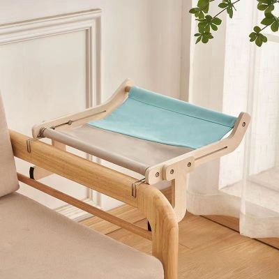 Hamac pour Chat Confort Suspendu Gris Bleu