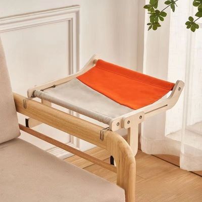 Hamac pour Chat Confort Suspendu Gris Orange