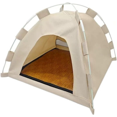 Niche pour chat Aventure Maison Beige