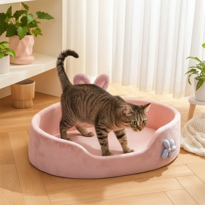Panier pour chat BUNNYBED™ Tissu Ultra Doux Invitant au Pétrissage Apaisant