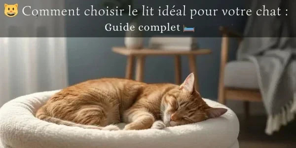 Chat confortablement installé dans son lit pour chat douillet