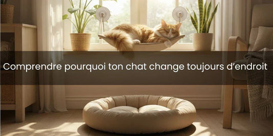 Pourquoi mon chat change toujours d'endroit pour dormir ?