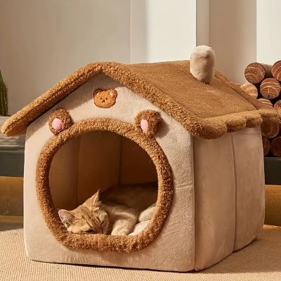 Cabane pour chat Coquette Sieste Douillette Sommeil Réparateur Confort Assuré