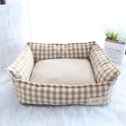 Chat panier Carotté Beige