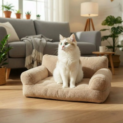 Coussin à Chat Cozy Canapé Poste Observation Chaleureux Douillet Idéal Toute Saison