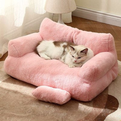 Coussin à Chat Cozy Canapé Refuge Douillet Ergonomique Offrant Soutien Optimal