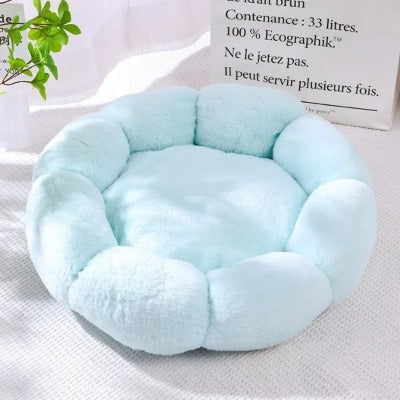 Coussin chat Douce Fleur Vert clair
