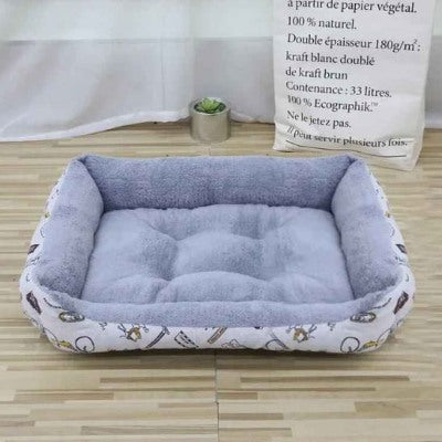 Coussin chat Douillet TOUDOUX™ Blanc Intérieur Gris