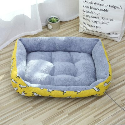 Coussin chat Douillet TOUDOUX™ Jaune Motif Canard
