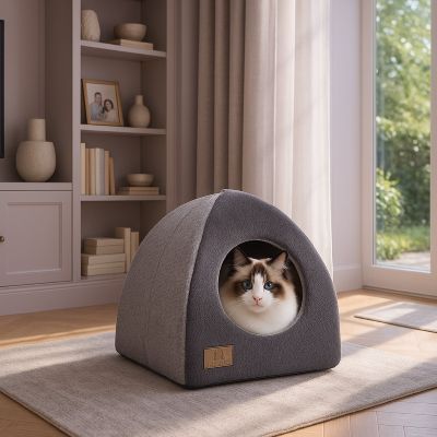 Coussin chat Niche de Salon Refuge Sécurisant à Portée de Pattes