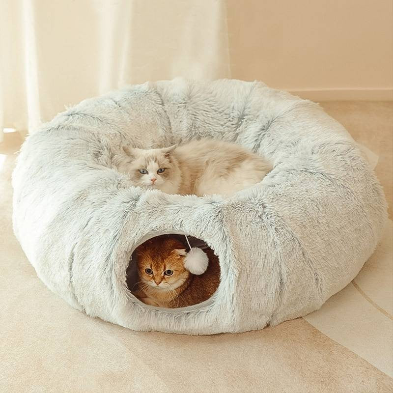 Coussin chat Tunnel Amusant Lieu de Repos de Jeu