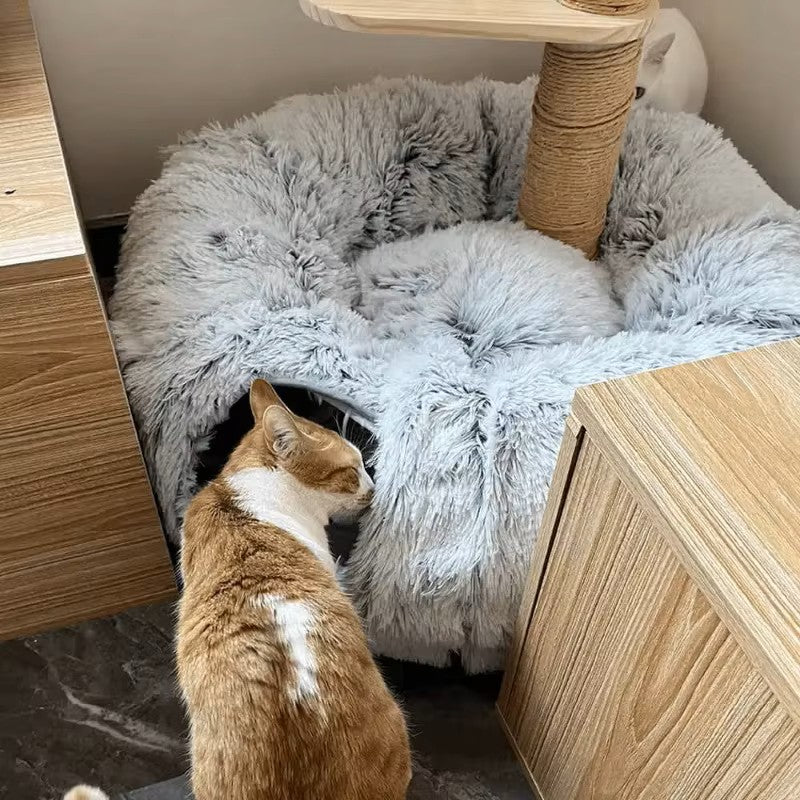Coussin chat Tunnel Amusant Polyvalent Pratique Adaptable