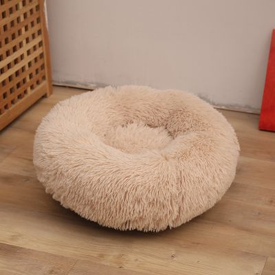 Coussin pour Chat Doux Beignet Beige