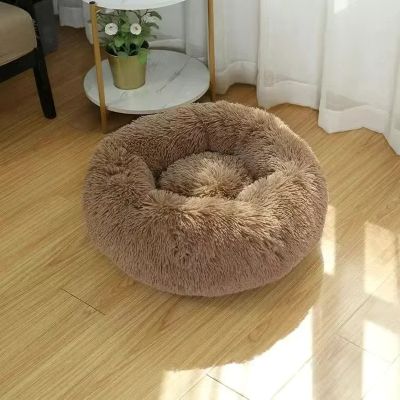 Coussin pour Chat Doux Beignet Brun