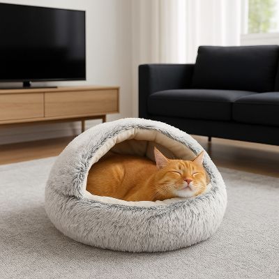 Coussin pour Chat Doux Repos Refuge Apaisant