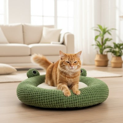 Coussin pour chat Douillet FROGGYCAT™ Douceur Pétrissable Besoin Félin Relaxant