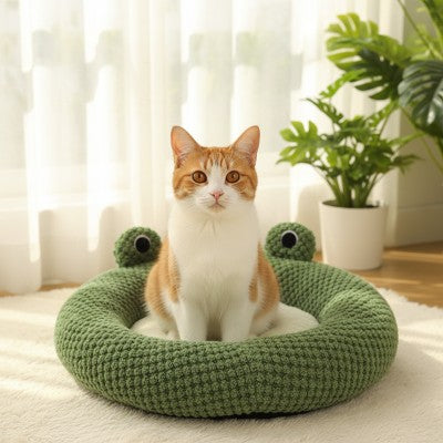 Coussin pour chat Douillet FROGGYCAT™ Sanctuaire Paisible Confortable pour Observer Environnement