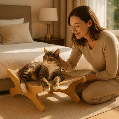 Hamac pour Chat GRIFFMOI™ Bonheur Confort Espace Personnel