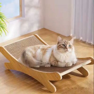 Hamac pour Chat GRIFFMOI™ Espace Repos Griffoir 2 en 1 Comble ses Besoins