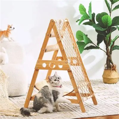 Hamac pour Chat PLAYGROUND™ Offrant Structure Paradisiaque pour Félins Joueurs