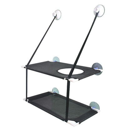 Hamac pour chat fenêtre Double Palier Noir