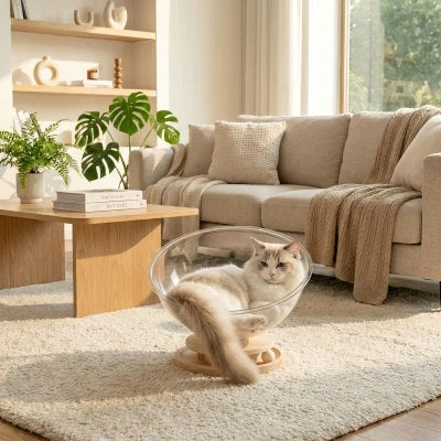 Lit pour chat BOCACHAT™ Refuge Fraicheur Offrant Confort Sécurité Ergonomie Poste Observation Jeu