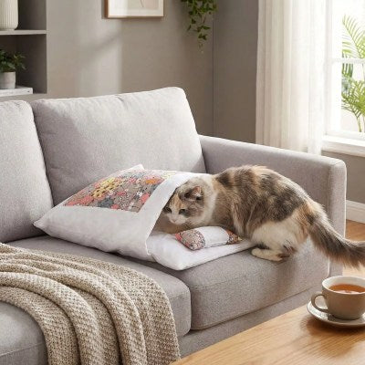 Lit pour chat Confort Douillet SLEEPINGCAT™ Dormir Près de Vous sans Laisser des Poils Partout