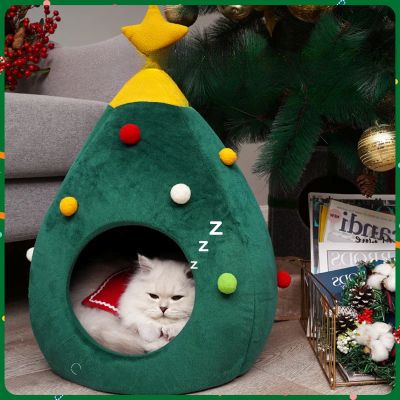 Niche chat CHRISTMASCAT™ Détente Paisible Sommeil Sans Tracas Douceur Confortable