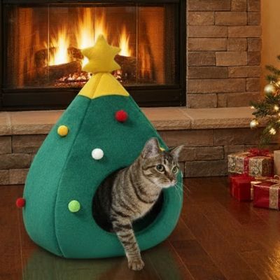Niche chat CHRISTMASCAT™ Poste Observation Ludique Parfait
