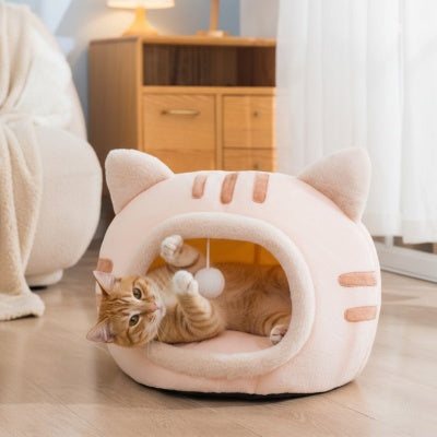 Niche chat Chaton Douillet Design Mignon Jouet Attrayant Confort Toute Saison