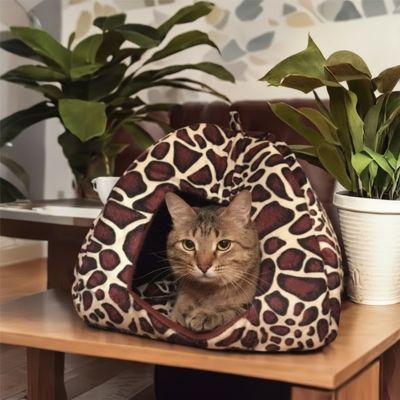 Niche pour chat COZYSPOT™ Cocon Compact Idéal Petit Espace Rangement Facile