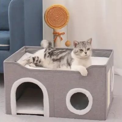 Niche pour chat DESIGN COMFORT Paradis Félin Douillet Sécurisant