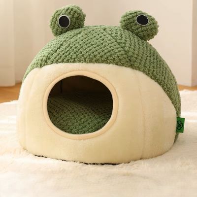 Niche pour chat FROGGYCAT™ Chaleureuse Ergonomique Design Grenouille Deux Grandeurs