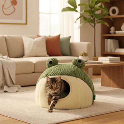 Niche pour chat FROGGYCAT™ des Heures de Siestes Paisible Attendant votre Retour