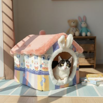 Niche pour chat LAMINETTE™ Coquette Douceur Réconfortante Ajoutant Gaieté dans votre Foyer