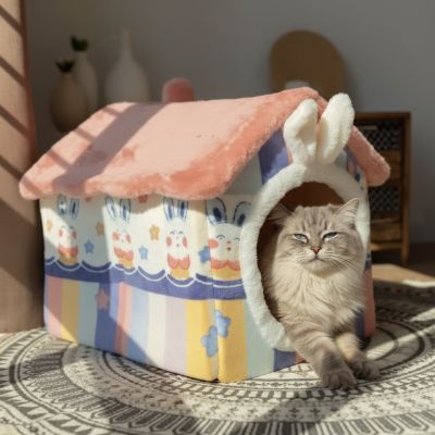 Niche pour chat LAMINETTE™ Coquette Refuge Havre de Paix Dédié au Bien-Être Félin