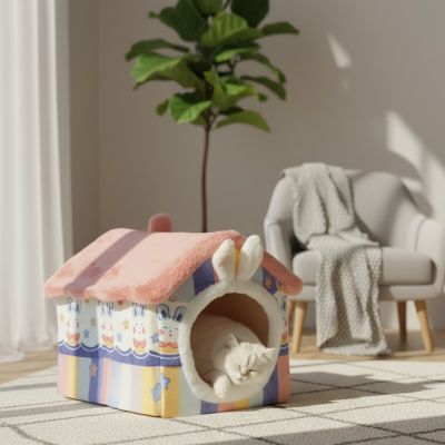 Niche pour chat LAMINETTE™ Coquette Répond Besoins Instinctifs Sécurité Observation Sieste Paisible