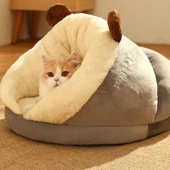 Panier chat Chenille Couleur Gris