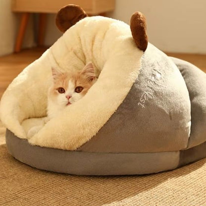 Panier chat Chenille Couleur Gris