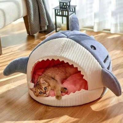 Panier chat Requin Bleu