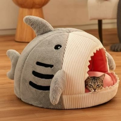 Panier chat Requin Gris