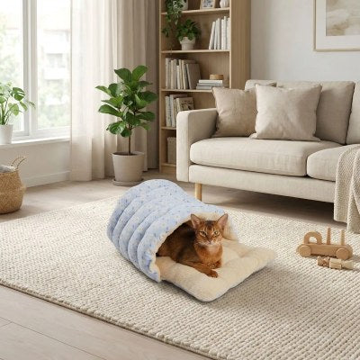 Panier chat Sac Couchage Cocon Douillet pour Observer Paisiblement